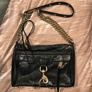 Rebecca Minkoff Mini Mac Black w/ Gold Hardware